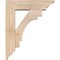 Ekena Millwork Merced Traditional Smooth Bracket w/ Offset Brace, Douglas Fir, 5 1/2"W x 18"D x 22"H BKT0604X18X22MRC01SDF - alternate 2
